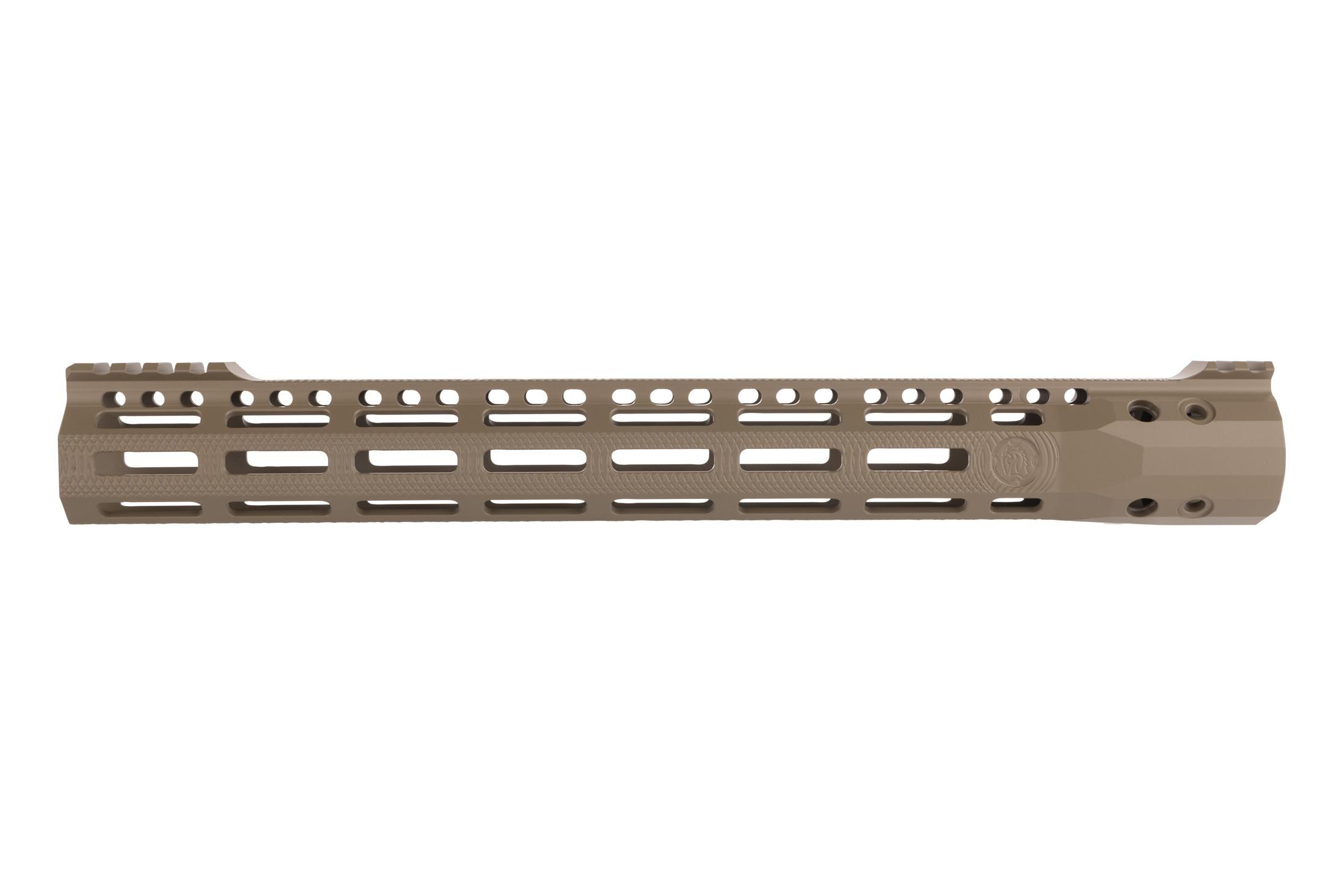 Troy Industries Troy Industries X Series Free Float M-LOK Handguard AR-15 Aluminum Battle Rail FDE 15.125in - view 3